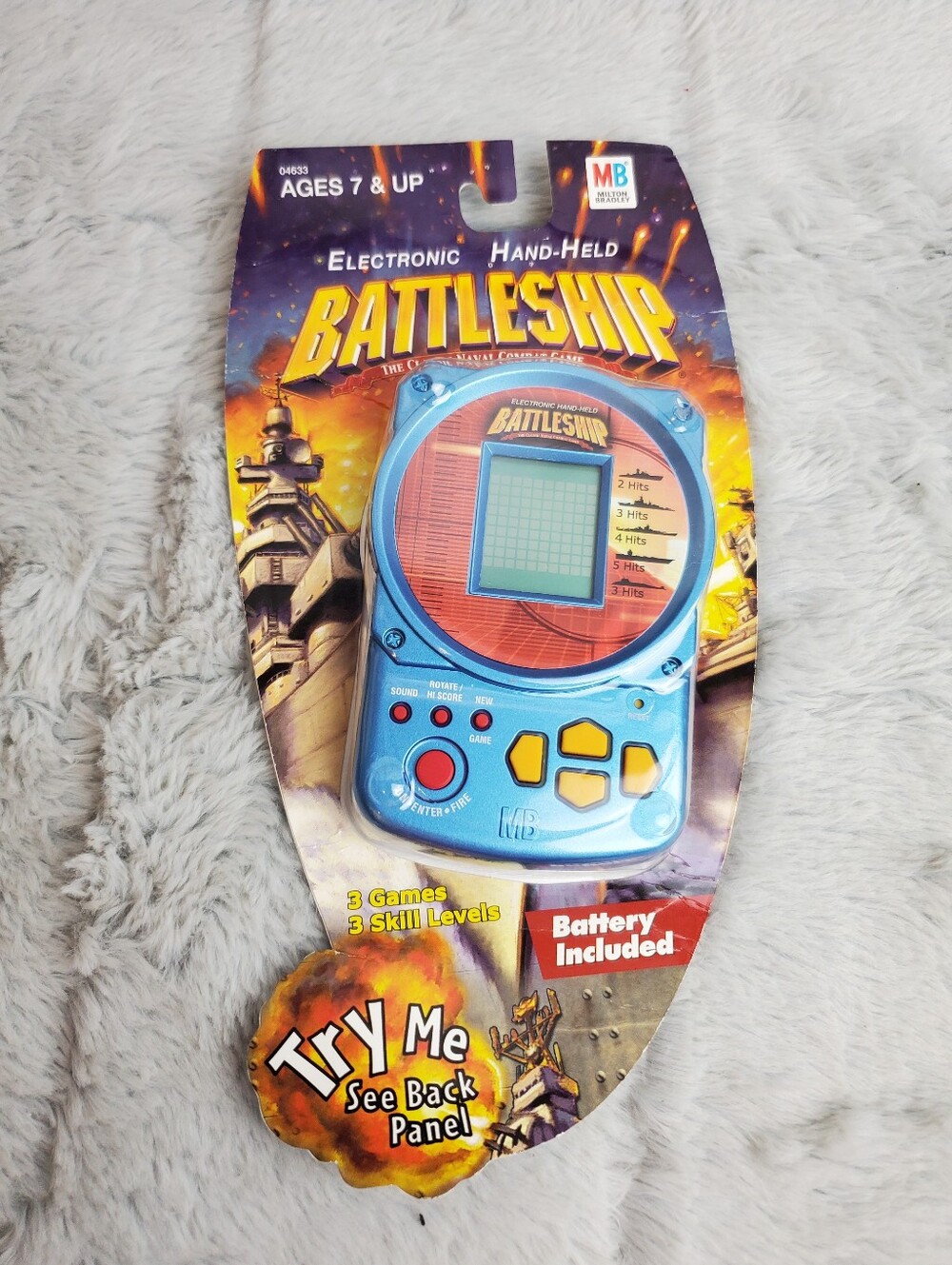 Vintage Electronic Hand Held Battleship Game Milton Bradley 2002 NOS SEALED